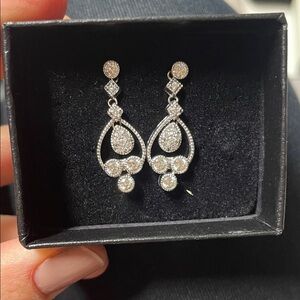 Elegant Silver Drop Earrings